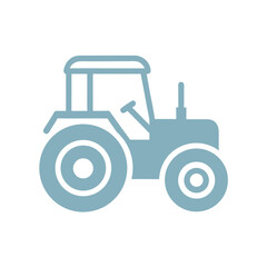 Simple Tractor Icon Vector graphic design.
