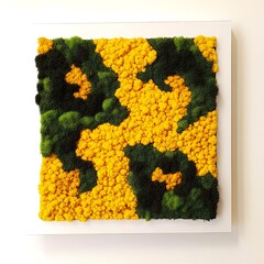 Yellow and Green Moss Wall Art