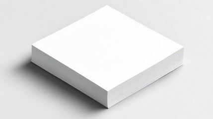 White paper stack mockup