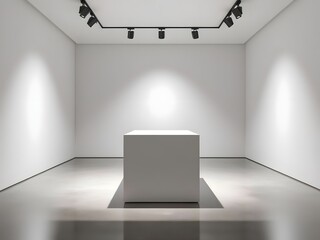 Silent Showcase: A White Cube Waiting in the Light
