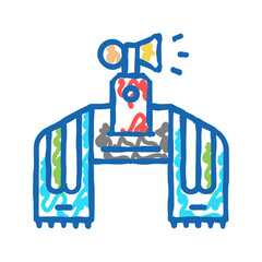 fan attributes icon doodle illustration