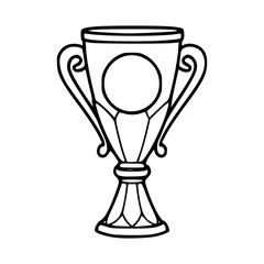 trophy vector illustration