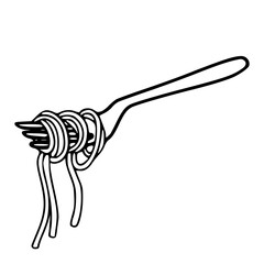 Italian spaghetti clipart