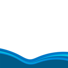 Wave Shape Vector Footer