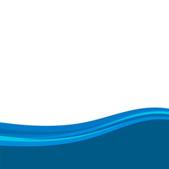 Wave Shape Vector Footer