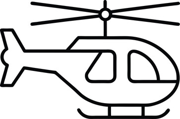 helicopter silhouette vector illustration