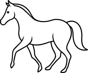 vector illustration of a horse