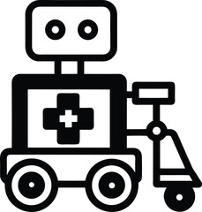 funny robot vector illustration