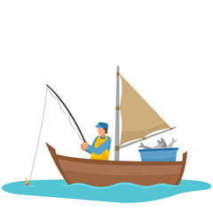 Fisherman Illustration