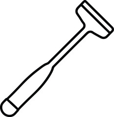 vector illustration of a hammer