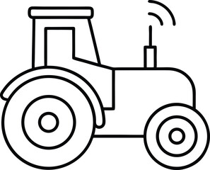 old tractor with a trailer