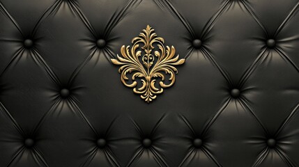 Fototapeta premium Luxury boutique-style logo sticker for a chic aesthetic