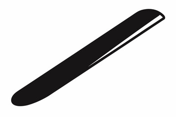 Nail File Silhouette Vector Illustration 