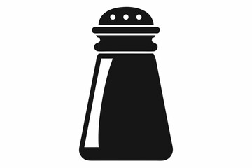 Salt Shaker Silhouette Vector Illustration 