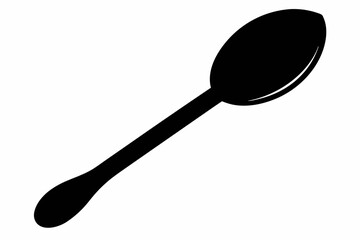 Table Spoon Silhouette Vector Illustration 