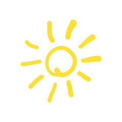 hand drawn sun