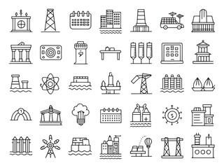 Hydroelectric Pow Icon Renewable Energy Source Benefits.eps