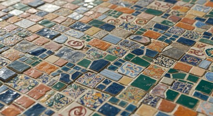 Fototapeta premium Colorful Mosaic Tile Texture Background