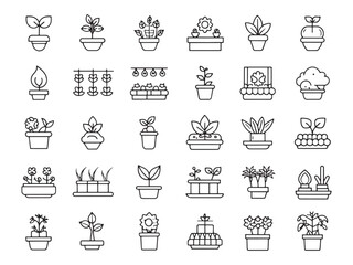 Hydroponics Icon Sustainable Agriculture for Future.eps