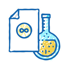 acid-free paper sheet icon doodle illustration