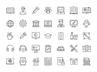 Interactive Educ Icon Transforms Traditional Teaching Methods.eps