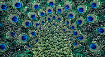 Obraz premium image of a simple peacock pattern or texture ideal to be used as background