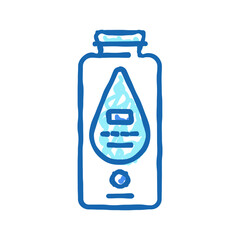 Fototapeta premium baby powder cosmetic icon doodle illustration