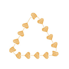 Love Shape Lines Pattern