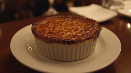 A Delicious Cr?me br?l?e, Perfectly Baked with a Crackly Top