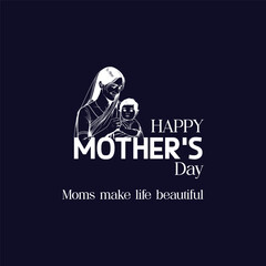 Happy mothers day creative design