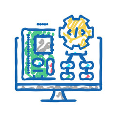 embedded software icon doodle illustration