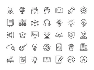 Knowledge Develop Icon Enhances Learning Experiences.eps