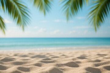 Tropical paradise beach scene