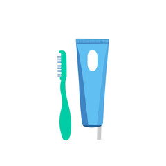 Toothbrush And Toothpaste