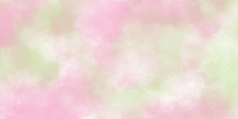 Abstract colorful watercolor background. Hand drawn stains watercolor texture. Brush stroke painting design. Pink and light Green color background.