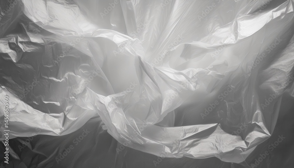 Aufkleber translucent crinkled plastic texture background for modern web design, print layouts, branding visua