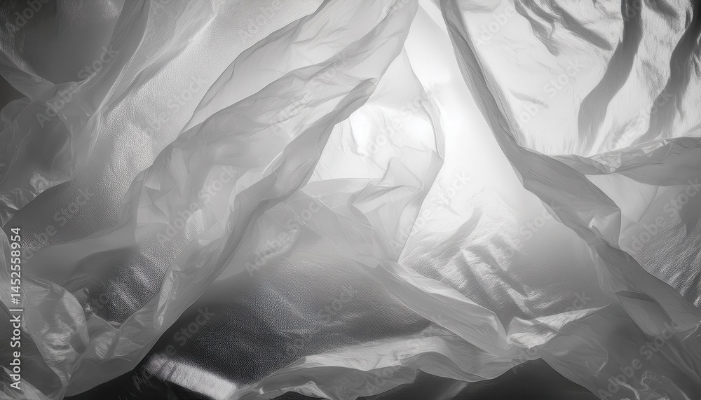 Aufkleber  translucent crinkled plastic texture background for modern web design, print layouts, branding visuals, and abstract graphic design elements