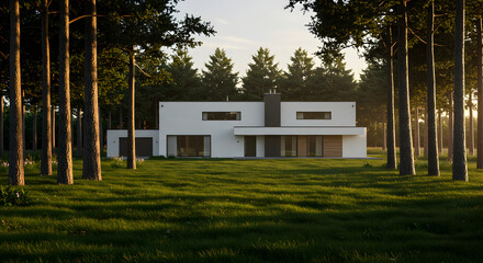 Modern Architecture And Nature Blend Harmoniously In This Forest Estate