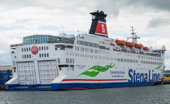 Ferry Stena Danica from StenaLine in port of Frederikshavn