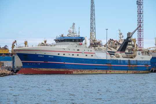 Trawler Svend C in port of Frederikshavn in Denmark