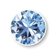 Brilliant Blue Diamond Gemstone