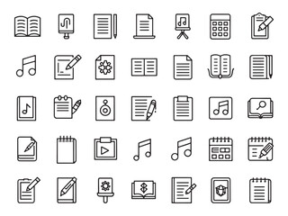 Lesson Notes Icon for Academic Success.eps