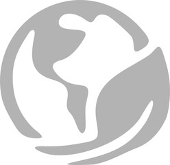 globe and leaves symbol of sustainability_Shadow