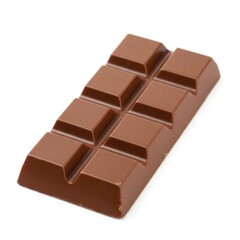 Fototapeta premium Milk chocolate bar isolated on white background