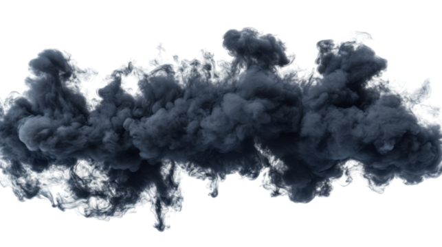 Dust and Smoke Clouds in the Air – Abstract Atmospheric Particles and Foggy Explosion Effect

