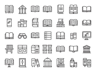 Library Icon Unveiling Knowledge and Imagination.eps