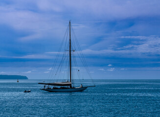 Fototapeta premium Voilier traditionnel en baie de la Palma