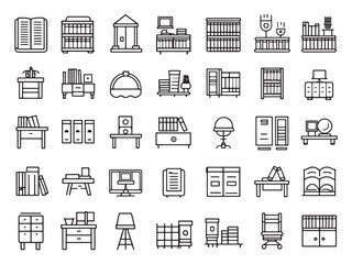 Library Study Room Icon Creating Quiet Spaces.eps