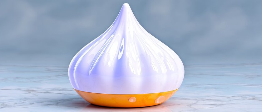 Closeup matte white diffuser minimalist design contemporary home soft background artistic perspective