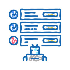 guideline system icon doodle illustration